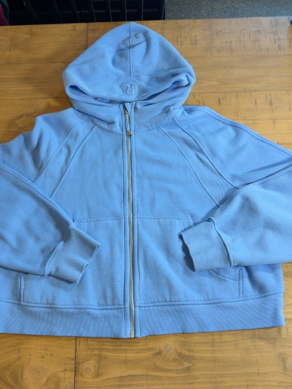 Lululemon Scuba Oversized Full Zip Hoodie Powder Blue XL/XXL